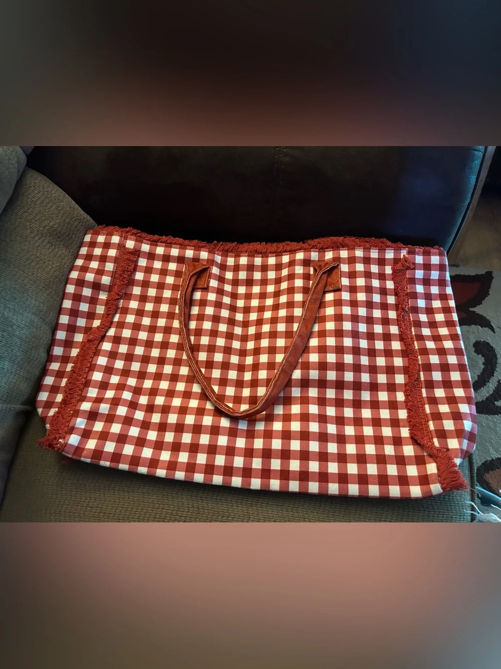 Styline Gingham Tote Bag